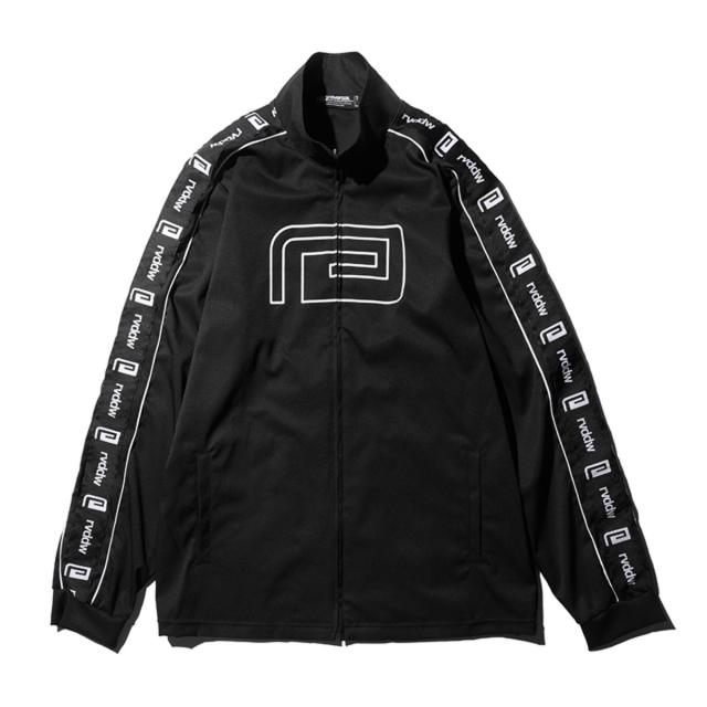 リバーサル アウター メンズ 正規販売店 REVERSAL rvddw  ジャケット ジップアップ ジャージジャケット SIDE TAPE WARM UP JACKET rv19ss026 BLACKの通販は