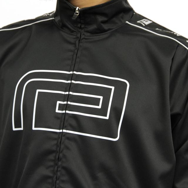 リバーサル アウター メンズ 正規販売店 REVERSAL rvddw  ジャケット ジップアップ ジャージジャケット SIDE TAPE WARM UP JACKET rv19ss026 BLACKの通販は