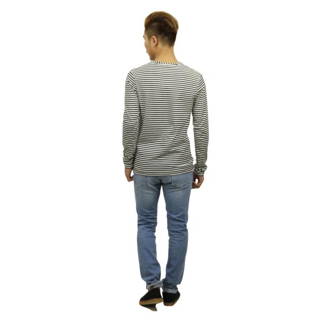 スコッチアンドソーダ SCOTCH＆SODA 正規販売店 メンズ クルーネック 長袖ポケットTシャツ AMS BLAUW PRINTED ARTWORK POCKET LONG SLEEVE STRIPE TEE D 147879 17 COMBO A 父の日 プレゼント ラッピング_8