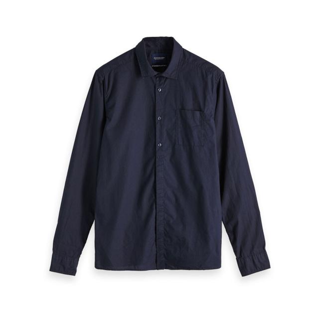 スコッチアンドソーダ SCOTCH＆SODA 正規販売店 メンズ レギュラーフィット 長袖ドレスシャツ Yシャツ REGULAR FIT AMS BLAUW LIGHTWEIGHT SHIRT D 147845 59 MIDNIGH 父の日 プレゼント ラッピング_2