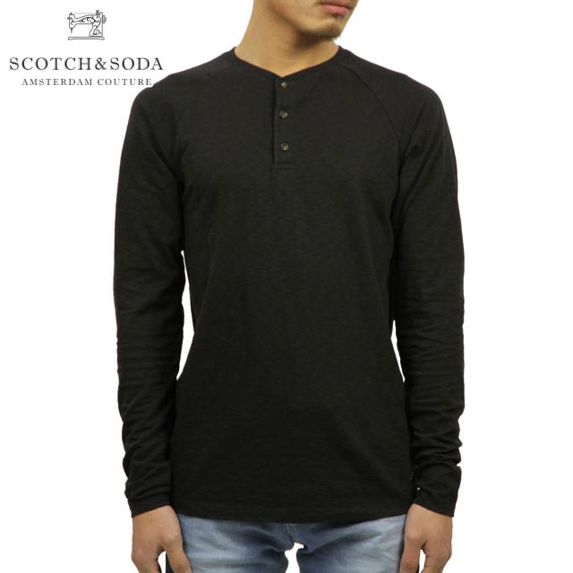 スコッチアンドソーダ SCOTCH＆SODA 正規販売店 メンズ 無地 長袖ヘンリーTシャツ LONGSLEEVE GRANDAD HENRY TEE 148983 0005 ANTRA クリスマス プレゼント ラッピング