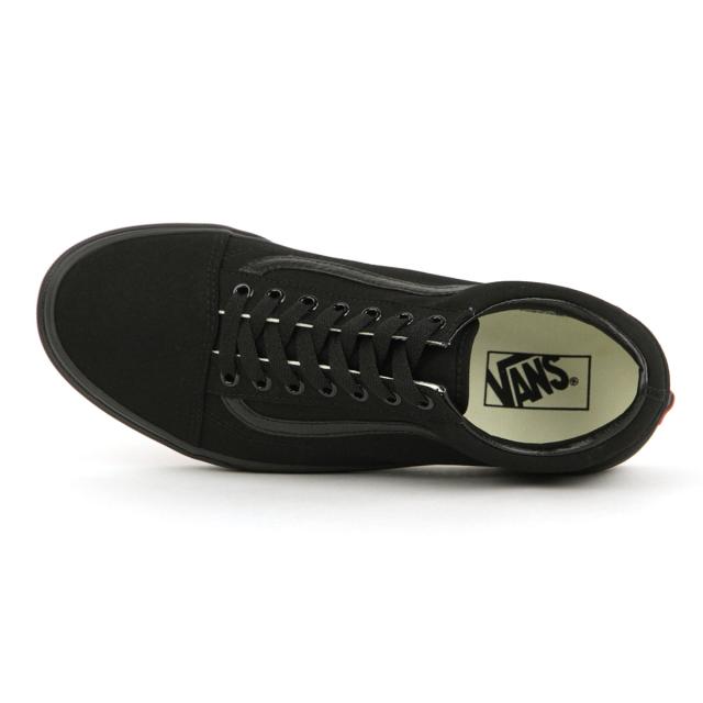 バンズ スニーカー メンズ レディース 正規販売店 VANS オールドスクール VANS OLD SKOOL BLACK/BLACK VN000D3HBKA 父の日 プレゼント ラッピング_4