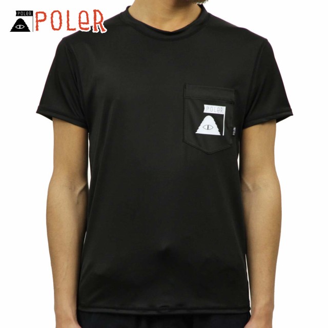 ポーラー POLER 正規販売店 メンズ 半袖 ラッシュガード Tシャツ SUMMIT RUSH GUARD S/S TEE BLACK