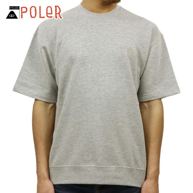 20%OFFクーポンセール 【利用期間 6/12 10:00〜6/21 9:59】 ポーラー Tシャツ 正規販売店 POLER 半袖Tシャツ CV BAGGY CREWNECK S/S TEE GREY HEATHER 父の日 プレゼント ラッピング