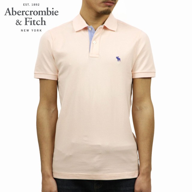 アバクロ ポロシャツ 正規品 Abercrombie＆Fitch 半袖ポロシャツ ストレッチ ワンポイントロゴ STRETCH ICON POLO 124-227-0773-600