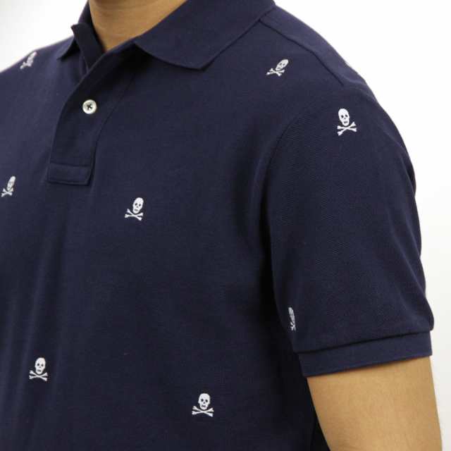 5%OFFセール 【販売期間 2/18 10:00〜2/25 9:59】 ポロ ラルフローレン ポロシャツ 正規品 POLO RALPH LAUREN 半袖ポロシャツ スカルポロ SKULL CUSTOM FIT COTTON MESH POLOの通販は