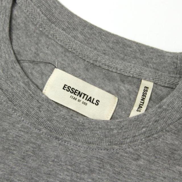 フィアオブゴッド fog essentials Tシャツ ロンT メンズ 正規品 クルーネック ロゴ 長袖Tシャツ FOG - FEAR OF GOD ESSENTIALS BOXY LOGO LONG SLEEVE T-SHIRT GREY_6