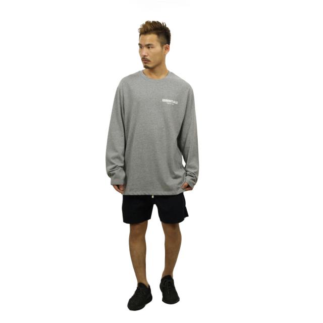 フィアオブゴッド fog essentials Tシャツ ロンT メンズ 正規品 クルーネック ロゴ 長袖Tシャツ FOG - FEAR OF GOD ESSENTIALS BOXY LOGO LONG SLEEVE T-SHIRT GREY_7