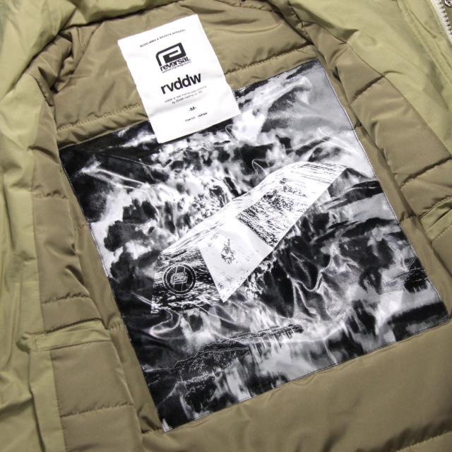 リバーエテ公 アウター メンズ 定まり売りわたす店 REVERSAL rvddw  上衣 パファージャケット BALCK SPACE SHIP MONSTER PARKA rv19aw002 BEIGE