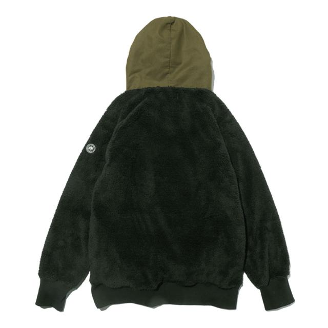 リバーサル パーカー メンズ 正規販売店 REVERSAL rvddw  ハーフジップアップパーカー  URBAN TEAM FLEECE HOODIE rv19aw006 BLACK 父の日 プレゼント ラッピング_3