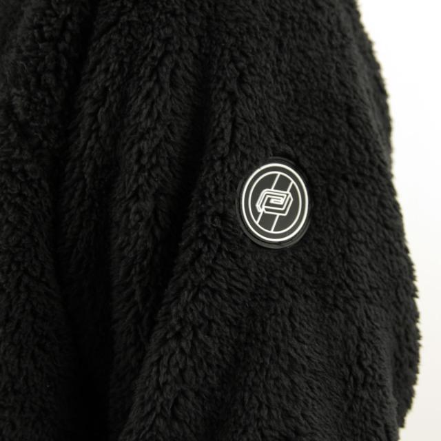 リバーサル パーカー メンズ 正規販売店 REVERSAL rvddw  ハーフジップアップパーカー  URBAN TEAM FLEECE HOODIE rv19aw006 BLACK 父の日 プレゼント ラッピング_5