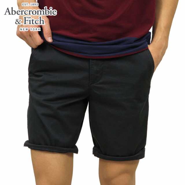 アバクロ ショートパンツ メンズ 正規品 Abercrombie＆Fitch ボトムス ハーフパンツ PLAINFRONT SHORTS 9 INSEAM LONG-LENGTH 128-283-08