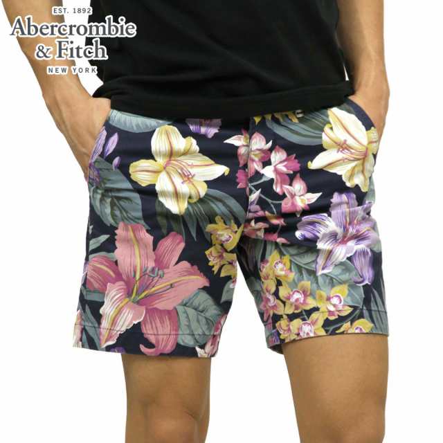 アバクロ ショートパンツ メンズ 正規品 Abercrombie＆Fitch ボトムス ハーフパンツ PLAINFRONT SHORTS 7 INSEAM MID-LENGTH 128-283-085