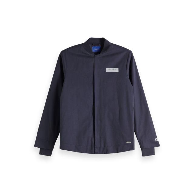 スコッチアンドソーダ 上衣 メンズ 定まり売りわたす店 SCOTCH＆SODA アウター MA-1 メンズ ボンバージャケット SPORTY MA-1 SLIM FIT BLAZER NIGHT 150464 81806 78 D