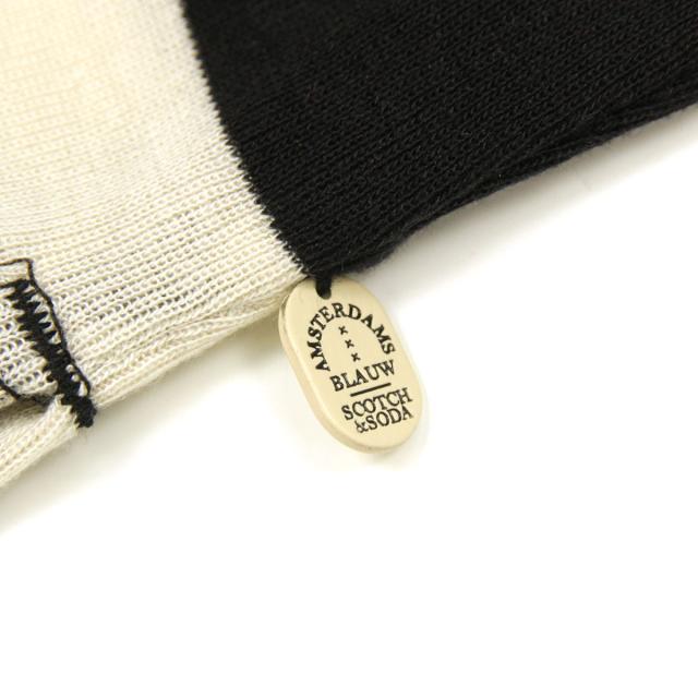 【ポイント10倍 4/23 0:00〜4/29 9:59】 メゾンスコッチ Tシャツ レディース 正規販売店 MAISON SCOTCH 半袖Tシャツ ボーダー柄 クルーネック FITTED FEMININE HIGH NECK TEE COMBO A 150704 84409 90_8