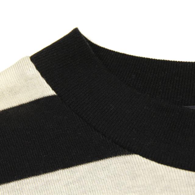 【ポイント10倍 4/23 0:00〜4/29 9:59】 メゾンスコッチ Tシャツ レディース 正規販売店 MAISON SCOTCH 半袖Tシャツ ボーダー柄 クルーネック FITTED FEMININE HIGH NECK TEE COMBO A 150704 84409 90_7