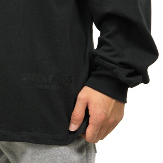 フィアオブゴッド fog essentials Tシャツ ロンT メンズ 正規品 FEAR OF GOD 長袖Tシャツ クルーネック ロゴ FOG - FEAR OF GOD ESSENTIALS 3M LOGO LONG SLEEVE BOXY T-SHIRT BLACK_4