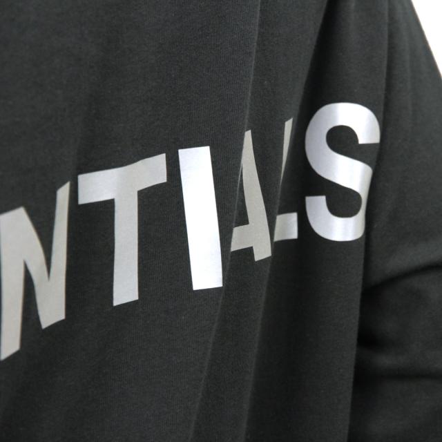 フィアオブゴッド fog essentials Tシャツ ロンT メンズ 正規品 FEAR OF GOD 長袖Tシャツ クルーネック ロゴ FOG - FEAR OF GOD ESSENTIALS 3M LOGO LONG SLEEVE BOXY T-SHIRT BLACK_5