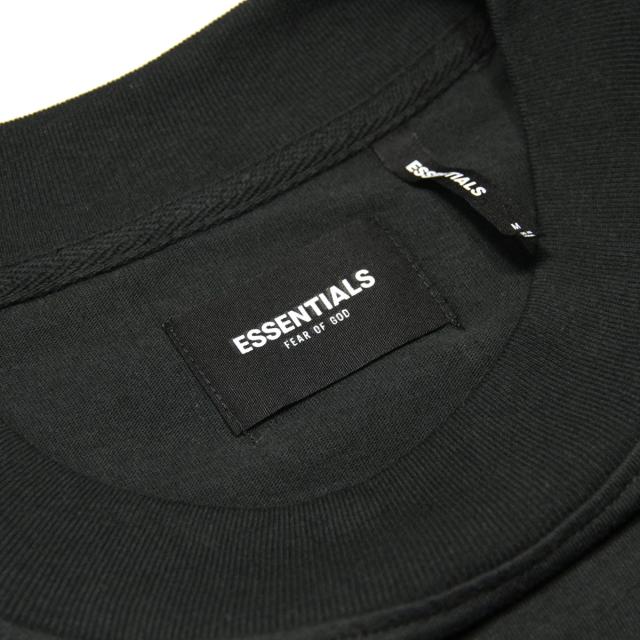 フィアオブゴッド fog essentials Tシャツ ロンT メンズ 正規品 FEAR OF GOD 長袖Tシャツ クルーネック ロゴ FOG - FEAR OF GOD ESSENTIALS 3M LOGO LONG SLEEVE BOXY T-SHIRT BLACK_7