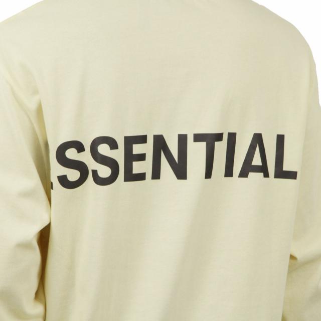 フィアオブゴッド fog essentials Tシャツ メンズ 正規品 FEAR OF GOD エッセンシャルズ 長袖Tシャツ バックプリント ロゴ FOG - FEAR OF GOD ESSENTIALS 3M LOGO LONG SLEEVE BOXY T-SHIRT BUTTER CREAM_5