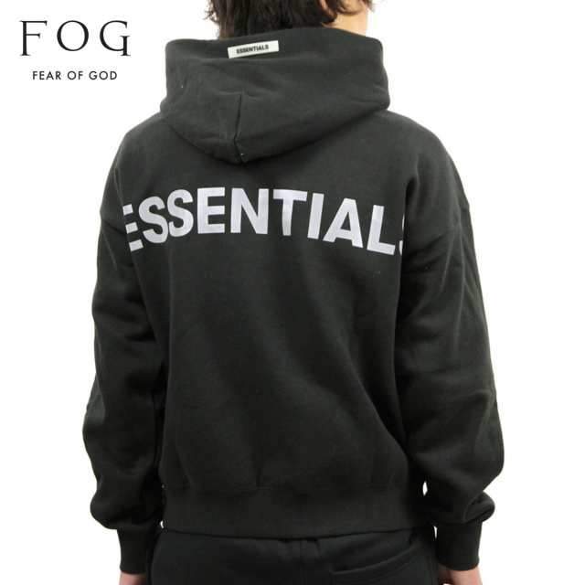 fear of god essentials black hoodie