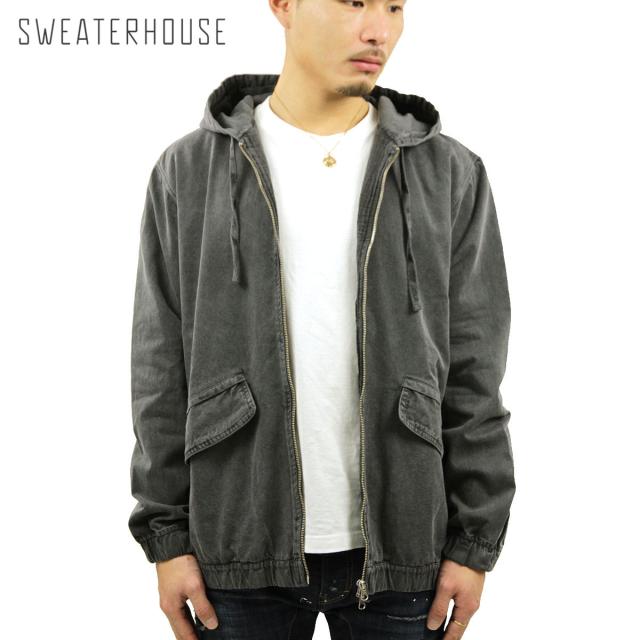 セーターハウス アウター メンズ 正規販売店 SWEATERHOUSE ジャケット ワークジャケット ZIP UP JACKET BLACK 1JK1693 007 クリスマス プレゼント ラッピング