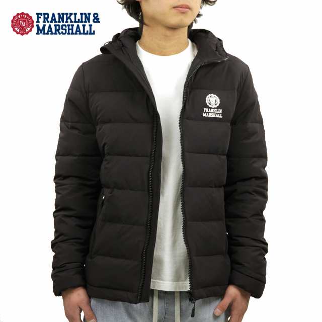 フランクリン マーシャル ダウンジャケット メンズ 正規販売店 FRANKLIN＆MARSHALL アウタージャケット DOWN JACKET JKMF411AN F021 BLAC