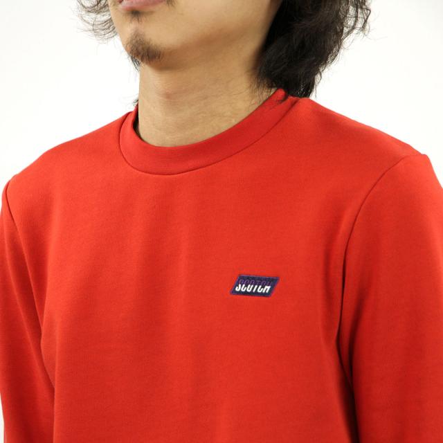 スコッチアンドソーダ 流汗 メンズ 定まり売りわたす店 SCOTCH＆SODA 調教師 CLASSIC CREWNECK SWEAT 155254 2762 13800 15 FIESTA RED