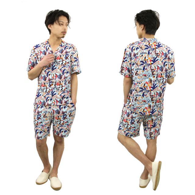 スコッチアンドソーダ ショートパンツ メンズ 正規販売店 SCOTCH＆SODA ボトムス レーヨン ビスコース ALL-OVER PRINTED BERMUDA SHORT 155126 0217 12533 69 COMBO A_8