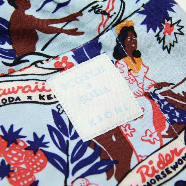 スコッチアンドソーダ ショートパンツ メンズ 正規販売店 SCOTCH＆SODA ボトムス レーヨン ビスコース ALL-OVER PRINTED BERMUDA SHORT 155126 0217 12533 69 COMBO A_5