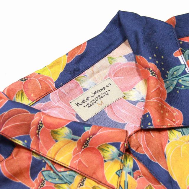 ヌーディージーンズ シャツ メンズ 正規販売店 Nudie Jeans 半袖開襟