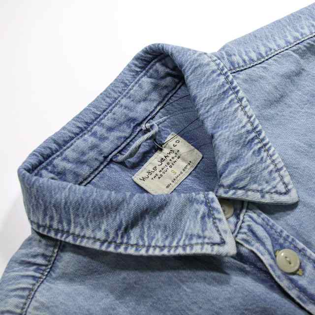 ヌーディージーンズ シャツ メンズ 正規販売店 Nudie Jeans 長袖デニムシャツ Albert Light Structure Denim Shirts B26 の通販はau Pay マーケット Mixon ミクソン