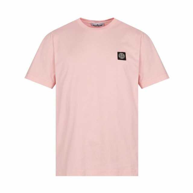 ストーンアイランド メンズ 半袖Tシャツ 正規品 STONE ISLAND クルーネック ロゴ Tシャツ STONE ISLAND SHORT  SLEEVE TEE T-SHIRT PINK 2