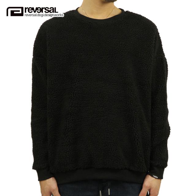 リバーサル フリース メンズ 正規販売店 REVERSAL rvddw  スウェット ボアフリース WMC BOA FLEECE CREW NECK rv20aw203 BLACK クリスマス プレゼント ラッピング