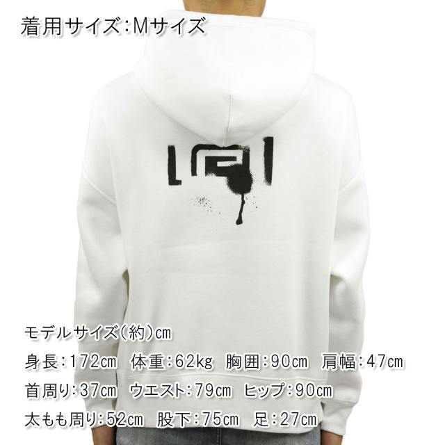 リバーサル パーカー メンズ 正規販売店 REVERSAL rvddw ビッグシルエット プルオーバーパーカー STENCIL BIG SILHOUETTE SWEAT PARKA rv20aw209 WHITE_1