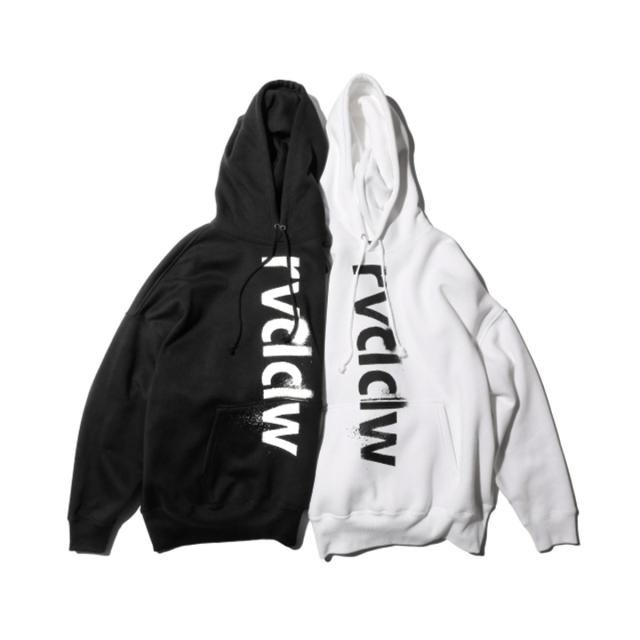 リバーサル パーカー メンズ 正規販売店 REVERSAL rvddw ビッグシルエット プルオーバーパーカー STENCIL BIG SILHOUETTE SWEAT PARKA rv20aw209 WHITE_3