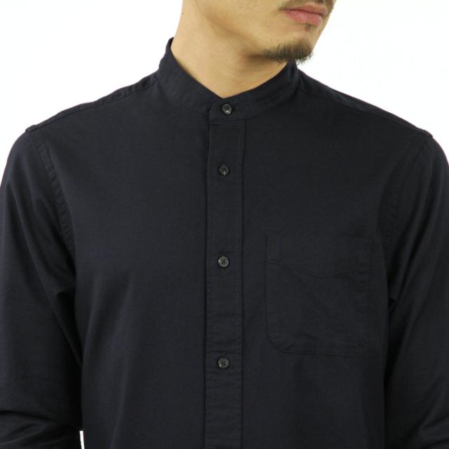 スコッチアンドソーダ シャツ メンズ 正規販売店 SCOTCH＆SODA 長袖シャツ バンドカラーシャツ REGULAR FIT- COLLARLESS OXFORD SHIRT M 158445 0002 21435 78 NIGHT 父の日 プレゼント ラッピング_3