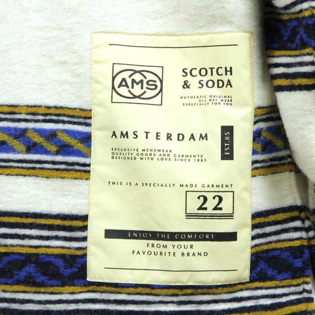 スコッチアンドソーダ アウター メンズ 正規販売店 SCOTCH＆SODA ジャケット シャツジャケット BLANKET-PATTERN INSPIRED BRUSHED SHIRT JACKET M 158813 0217 21821 09 COMBO A_6
