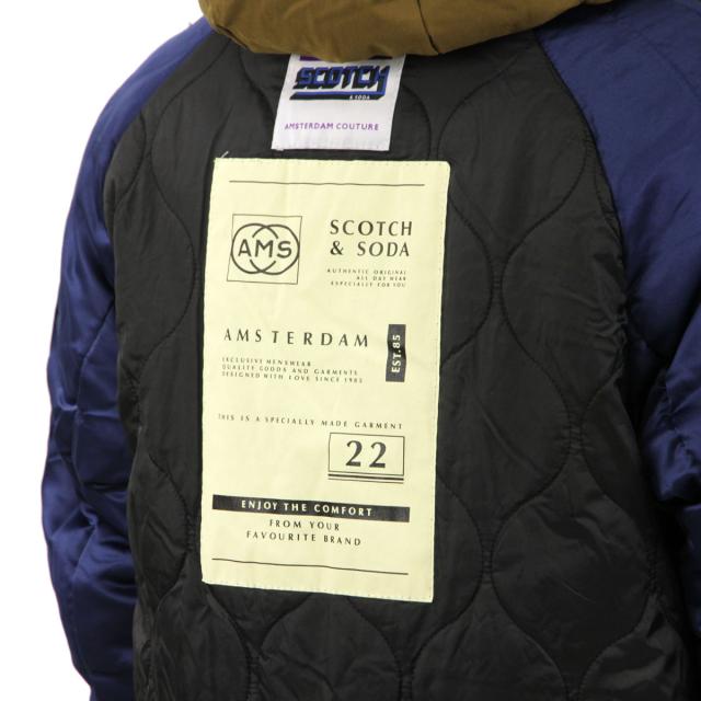 スコッチアンドソーダ アウター メンズ 正規販売店 SCOTCH＆SODA コート モッズコート CLASSIC PADDED ORGANIC COTTON PARKA JACKET M 158269 3851 21104 37 FAWN 父の日 プレゼント ラッピング_6