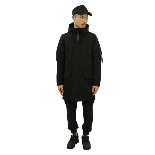 ELVINE / ZANE NYLON LONG JACKET FUNCTION STRETCH/L/ナイロン/BLK/無地/1930 エルバイン アウター メンズ 正規販売店 elvine ジャケット ナイロン