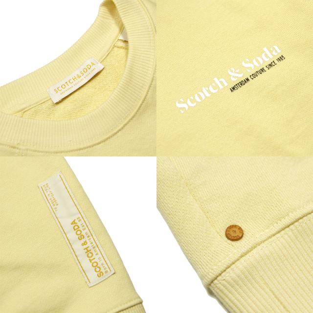 スコッチアンドソーダ スウェット メンズ 正規販売店 SCOTCH＆SODA トレーナー CLASSIC ORGANIC COTTON CREWNECK FLEECE 160812 4189 33805 42 FLAX_7