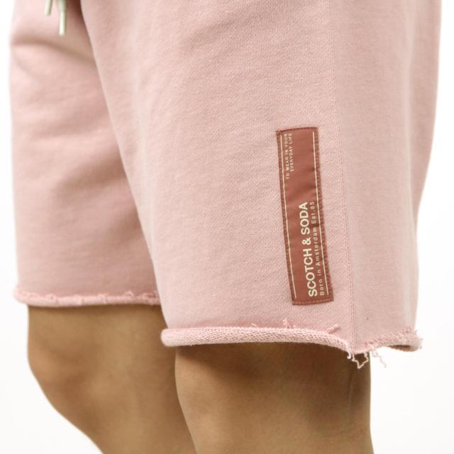 スコッチアンドソーダ ボトムス メンズ 正規販売店 SCOTCH＆SODA スウェットハーフパンツ SEASONAL FIT - CLASSIC ORGANIC COTTON FELPA SHORT 160747 1139 32513 12 MAUVE クリスマス プレゼント ラッピング スコッチアンドソーダ ボトムス メンズ 正規販売店 SCOTCH＆SODA