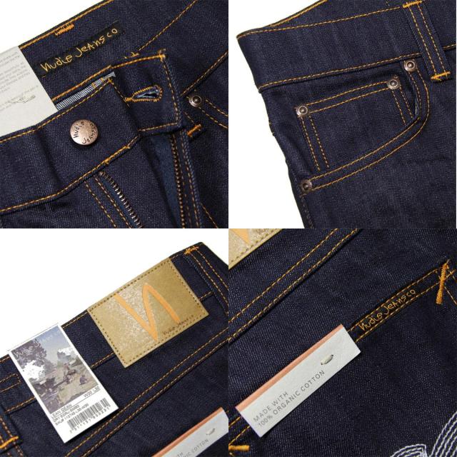 ヌーディージーンズ リーンディーン メンズ 正規販売店 Nudie Jeans ボトムス ジーンズ デニム LEAN DEAN ORGANIC DENIM JEANS DRY ECRU EMBO 112742_6