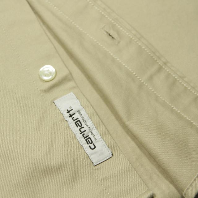 カーハート シャツ メンズ 正規品 CARHARTT WIP 長袖シャツ ボタンダウンシャツ LONG SLEEVE MADISON SHIRT WALL / WHITE BEIGE I023339 11DXX_5