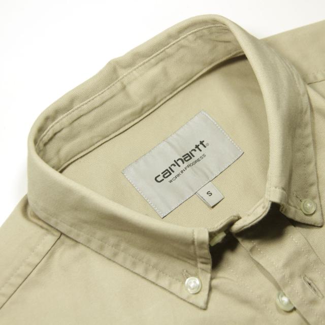 カーハート シャツ メンズ 正規品 CARHARTT WIP 長袖シャツ ボタンダウンシャツ LONG SLEEVE MADISON SHIRT WALL / WHITE BEIGE I023339 11DXX_6