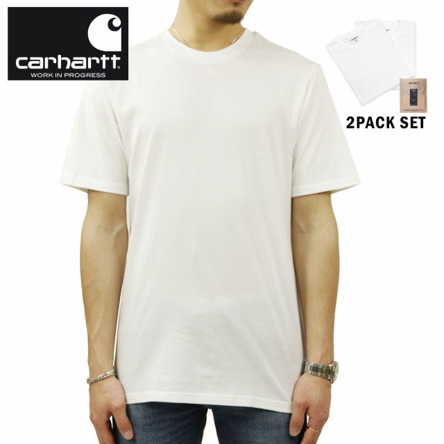 カーハート Tシャツ メンズ 正規販売店 CARHARTT WIP 半袖Tシャツ 2枚組 クルーネックTシャツ STANDARD CREW NECK T-SHIRT 2 PACK WHITE + WHITE I029370 931XXの通販は