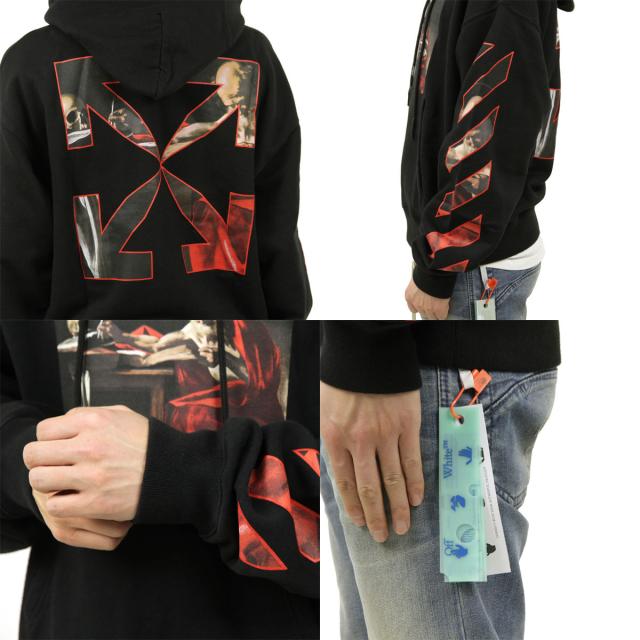 OFF-WHITE オフホワイト ロゴ バックプリント パーカー ストリート 黒 楽天市場】オフホワイト パーカー メンズ 正規品 OFF-WHITE プル