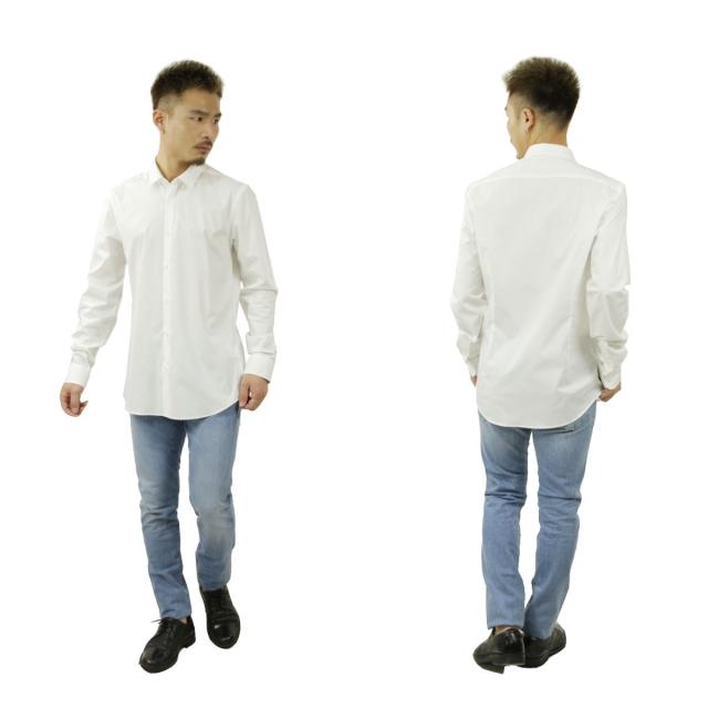 スコッチアンドソーダ シャツ メンズ 正規販売店 SCOTCH＆SODA 長袖Yシャツ スリムフィット ストレッチ素材 CLASSIC STRETCH SHIRT SLIM FIT 132837 00 WHITE 父の日 プレゼント ラッピング_8