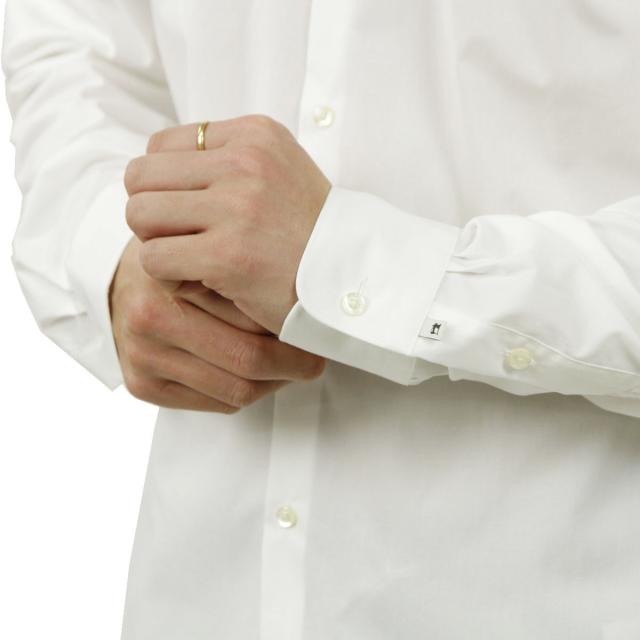 スコッチアンドソーダ シャツ メンズ 正規販売店 SCOTCH＆SODA 長袖Yシャツ スリムフィット ストレッチ素材 CLASSIC STRETCH SHIRT SLIM FIT 132837 00 WHITE 父の日 プレゼント ラッピング_4