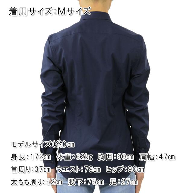 スコッチアンドソーダ シャツ メンズ 正規販売店 SCOTCH＆SODA 長袖Yシャツ スリムフィット ストレッチ素材 CLASSIC STRETCH SHIRT SLIM FIT 132837 58 NIGHT 父の日 プレゼント ラッピング_1